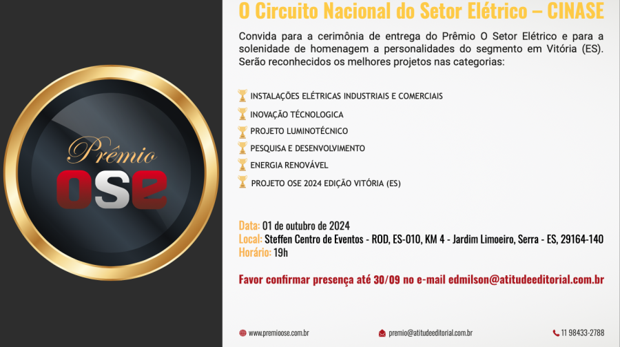 CINASE – Prêmio o Setor Elétrico